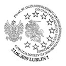 Finals of the 57th National Youth Philatelic Competition "from the Union of Lublin to the European Union". Postmarks of Poland 23.06.2019