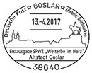UNESCO World Heritage in Harz. Postmarks of Germany. Federal Republic 13.04.2017