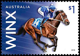 Winx. Postage stamps of Australia 2018-08-18 12:00:00