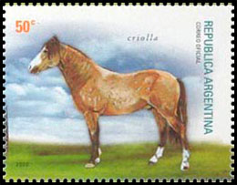 Международная филателистическая выставка "ESPAÑA 2000". Породы лошадей (II). Хронологический каталог.