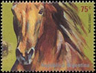 Международная филателистическая выставка "ESPAÑA 2000". Породы лошадей (I). Почтовые марки Аргентины