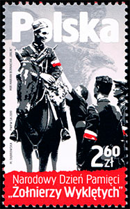 Национальный день памяти "Отверженных солдат". Почтовые марки Польши.