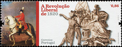 The Liberal Revolution of 1820. Postage stamps of Portugal 2019-10-21 12:00:00