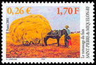 The haymaking. Postage stamps of Saint Pierre and Miquelon