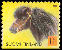Пони. Почтовые марки Финляндия 2005-05-11 12:00:00