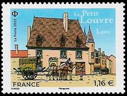 Little Louvre. Postage stamps of France.