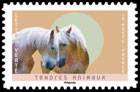 Нежные животные. Почтовые марки Франции