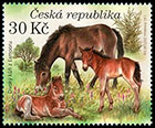 Nature Conservation: Milovice. Postage stamps of Czech Republic