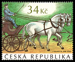 Национальный конный завод Кладрубы-над-Лабой. Почтовые марки Чехия 2022-10-12 12:00:00