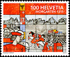 Исторические события. Почтовые марки швейцарии