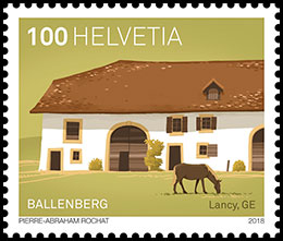 50 years Ballenberg Museum. Postage stamps of Switzerland.