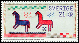 The power of handicrafts. Postage stamps of Sweden.