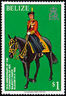 25-лет коронации королевы Елизаветы II. Почтовые марки Белиза