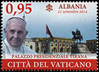 The Apostolic Journeys of Pope Francis. Postage stamps of Vatican City