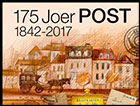 The 175th Anniversary of the postal service in Luxembourg. Postage stamps of Luxembourg