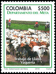 Department of Meta. Postage stamps of Colombia.