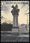 Marketplaces in Eupen. Postage stamps of Belgium