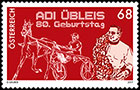 Adi Übleis' 80th Birthday. Postage stamps of Austria