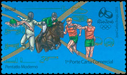 Олимпийские и параолимпийские игры 2016, Рио де Жанейро (III). Почтовые марки Бразилия 2015-12-12 12:00:00