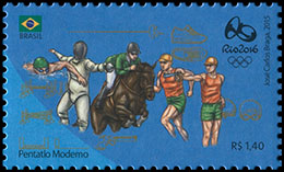 Олимпийские и параолимпийские игры 2016, Рио де Жанейро (IV). Почтовые марки Бразилии.