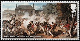 The 200th Anniversary of The Battle of Waterloo . Postage stamps of Great Britain.