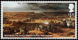The 200th Anniversary of The Battle of Waterloo . Postage stamps of Great Britain.