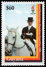 Olympic Games in Atlanta, 1996 (I). German Gold Medal Winners. Postage stamps of Guyana.