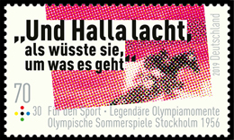 Legendary olympic moments. Postage stamps of Germany. Federal Republic.
