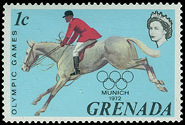 Олимпийские игры в Мюнхене, 1972 г.. Почтовые марки Гренады.