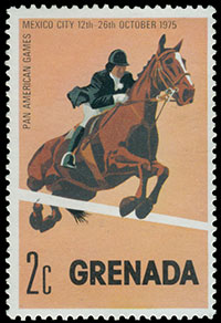 7th Pan-American Games, Mexico City, 1975. Postage stamps of Grenada.