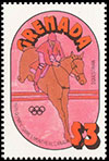 Олимпийские игры в Монреале, 1976 г.. Почтовые марки Гренады