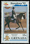 Олимпийские игры в Барселоне, 1992 г.. Почтовые марки Гренады