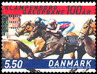 100 лет ипподрому Клампенборг. Почтовые марки Дании