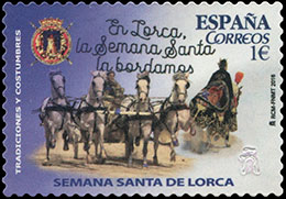 Traditions and Customs. Holy Week. Postage stamps of Spain 2016-03-16 12:00:00
