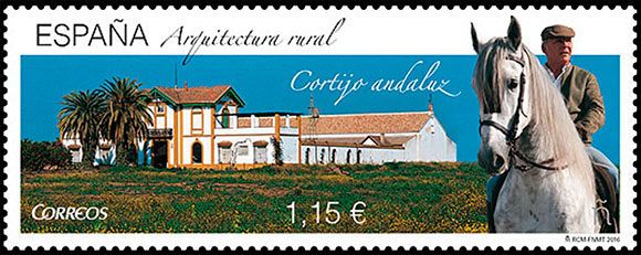 Rural Architecture  (III). Postage stamps of Spain.