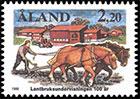 The 100th Anniversary of Agricultural Education . Postage stamps of Finland. Aland