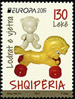 Европа 2015. Старые игрушки. Почтовые марки Албании