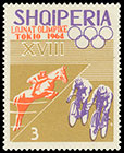 The 18th Olympic Games in Tokyo, Japan, 1964. Postage stamps of Albania