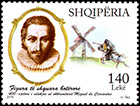 The 400th Anniversary of the Death of Miguel de Cervantes. Postage stamps of Albania