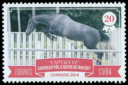 Лошади. Почтовые марки Куба 2014-08-16 12:00:00