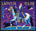 Европа 2022. Истории и мифы. Почтовые марки Латвии