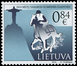 Олимпийские игры в Рио-де-Жанейро. Почтовые марки Литва 2016-08-06 12:00:00