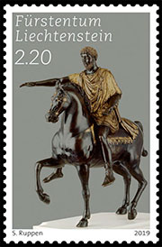 Princely Treasures. Sculptures of Antico. Postage stamps of Liechtenstein.