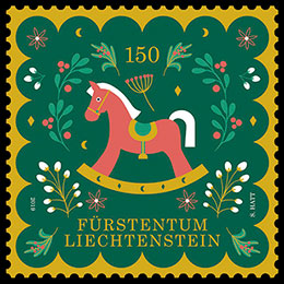 Christmas. Postage stamps of Liechtenstein.