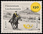 Europe. Ancient Postal Routes. Postage stamps of Liechtenstein