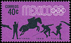 Олимпийские игры в Мехико, 1968 г.. Почтовые марки Мексики