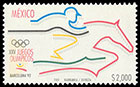 Олимпийские игры в Барселоне, 1992 г.. Почтовые марки Мексика 1992-07-30 12:00:00
