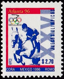 Олимпийские игры в Атланте, 1996 г.. Почтовые марки Мексики.