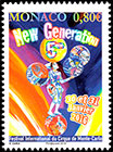 5-й Международный цирковой фестиваль "Новое поколение". Почтовые марки Монако