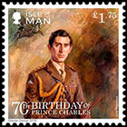 70th birthday of HRH Prince Charles.. Postage stamps of Great Britain. Isle of Man